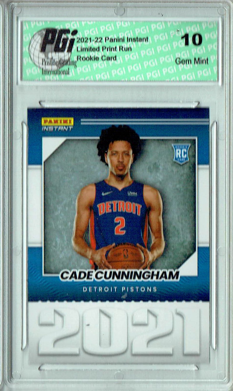 Cade Cunningham 2021 Panini Instant #YO-1 Year One 1/387 Made Rookie Card PGI 10