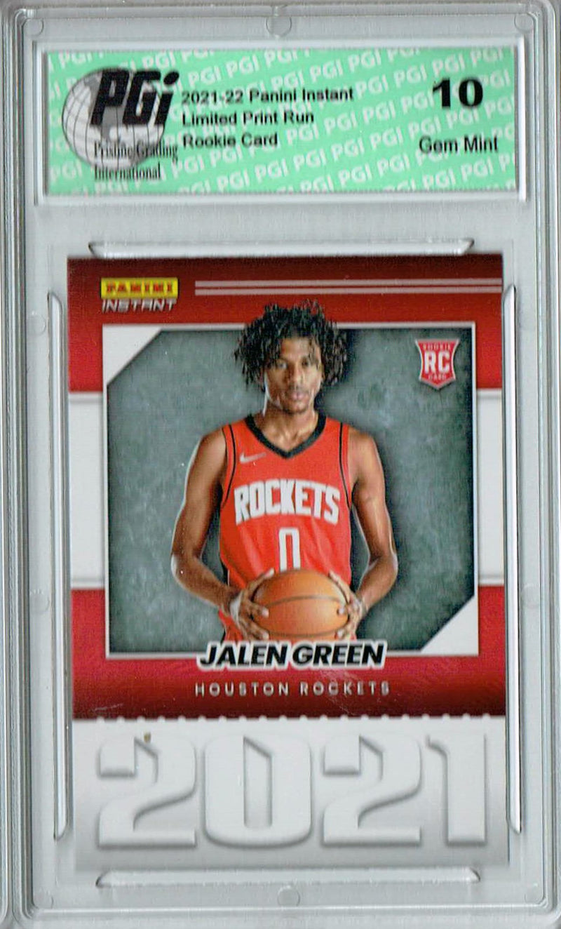 Jalen Green 2021 Panini Instant #YO-2 Year One 1/387 Made Rookie Card PGI 10