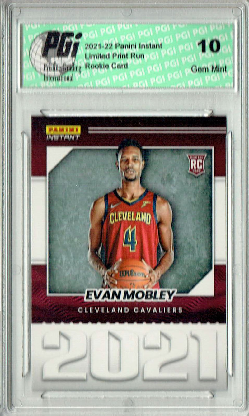 Evan Mobley 2021 Panini Instant #YO-3 Year One 1/387 Made Rookie Card PGI 10