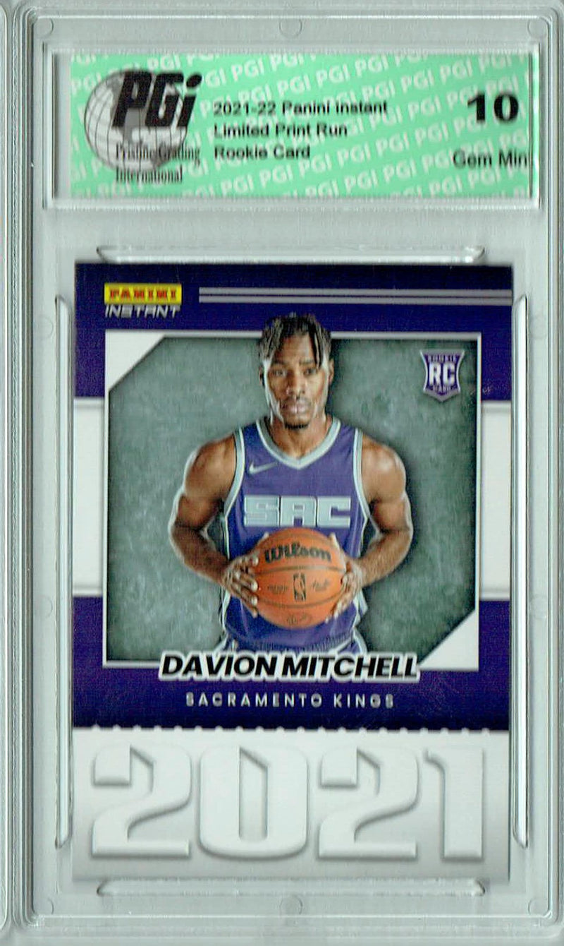 Davion Mitchell 2021 Panini Instant #YO-9 Year One 1/387 Made Rookie Card PGI 10