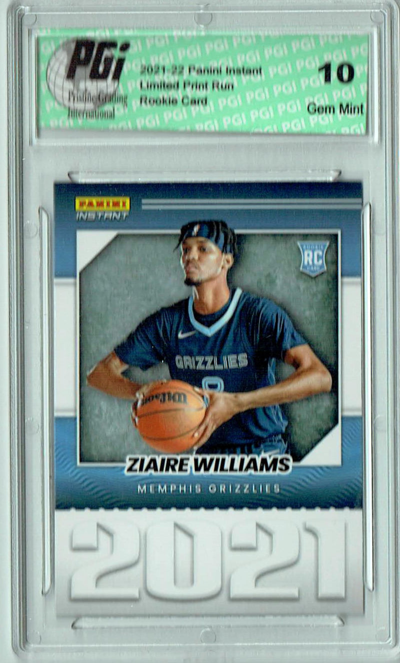 Ziaire Williams 2021 Panini Instant #YO-10 Year One 1 of 387 Rookie Card PGI 10