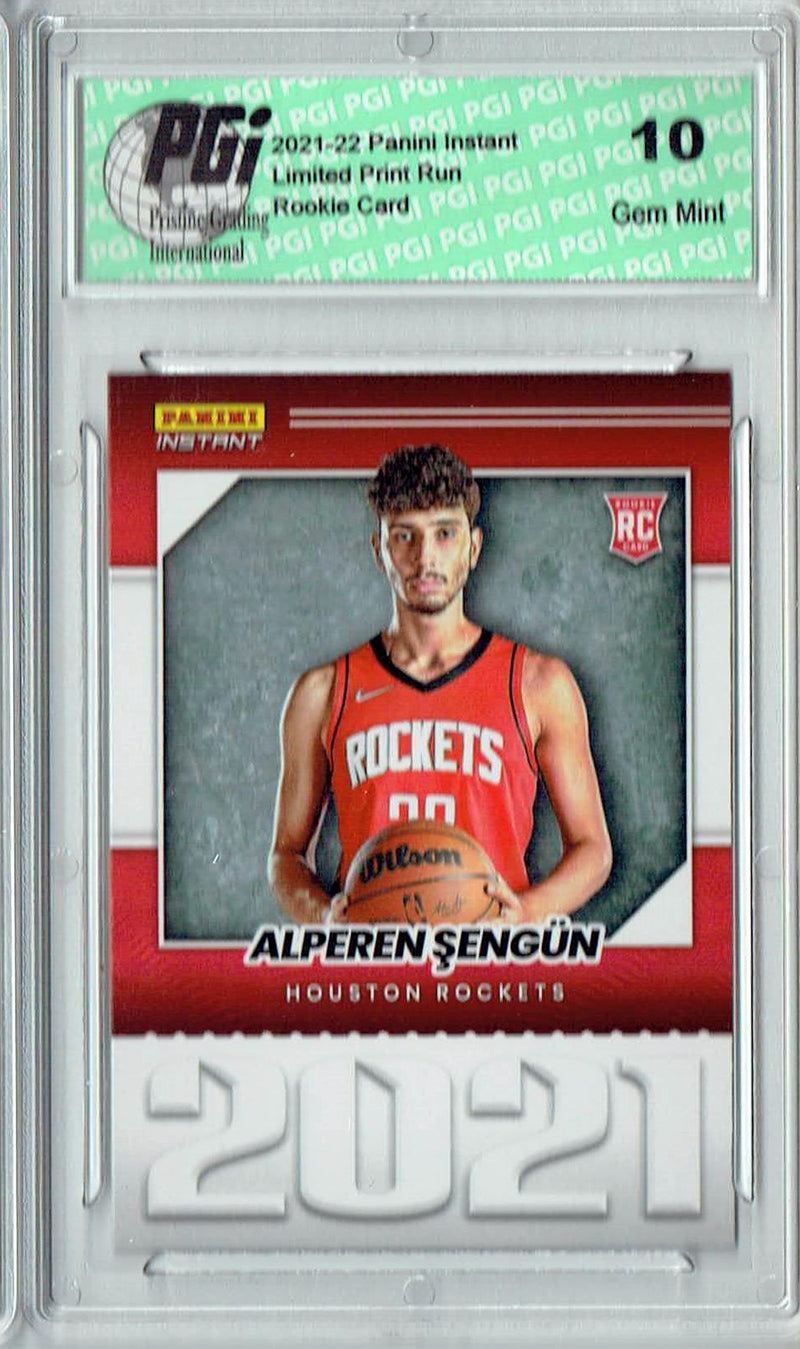 Alperen Sengun 2021 Panini Instant #YO-16 Year One 1/387 Made Rookie Card PGI 10