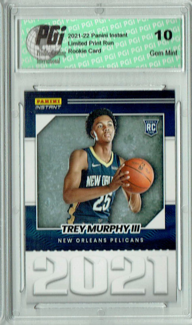 Trey Murphy III 2021 Panini Instant #YO-17 Year One 1 of 387 Rookie Card PGI 10