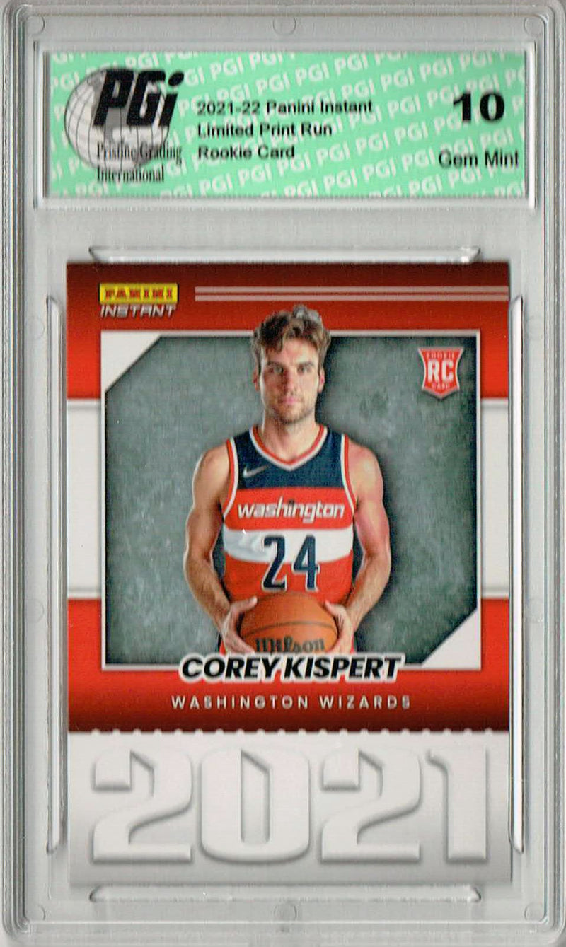 Corey Kispert 2021 Panini Instant #YO-15 Year One 1/387 Made Rookie Card PGI 10