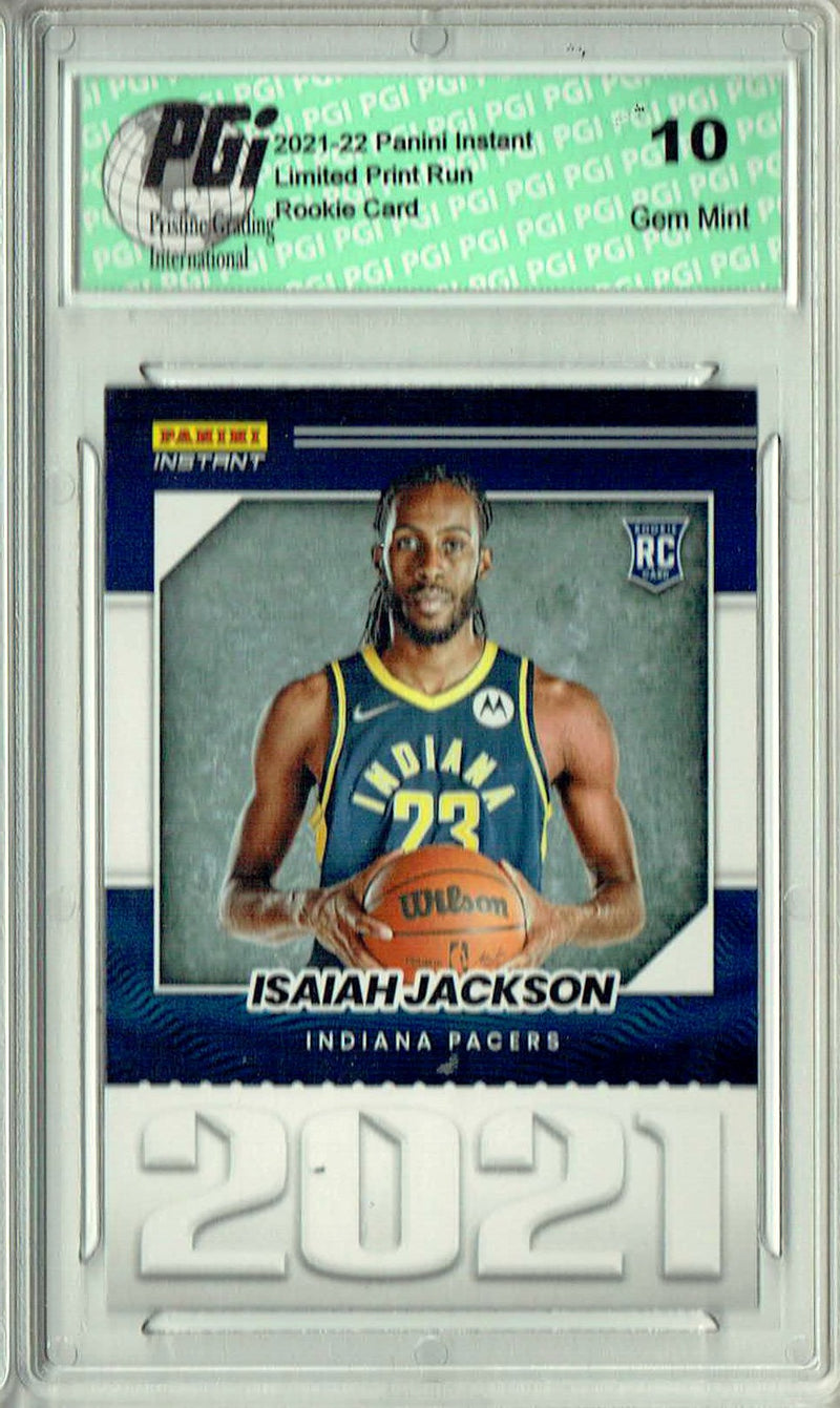 Isaiah Jackson 2021 Panini Instant #YO-21 Year One 1/387 Made Rookie Card PGI 10