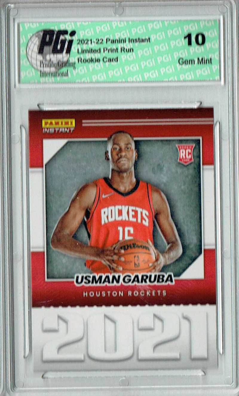 Usman Garuba 2021 Panini Instant #YO-22 Year One 1/387 Made Rookie Card PGI 10