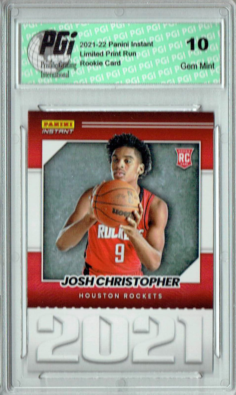 Josh Christopher 2021 Panini Instant #YO-23 Year One 1 of 387 Rookie Card PGI 10