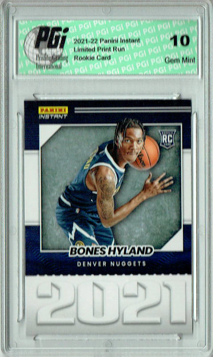 Bones Hyland 2021 Panini Instant #YO-25 Year One 1/387 Made Rookie Card PGI 10