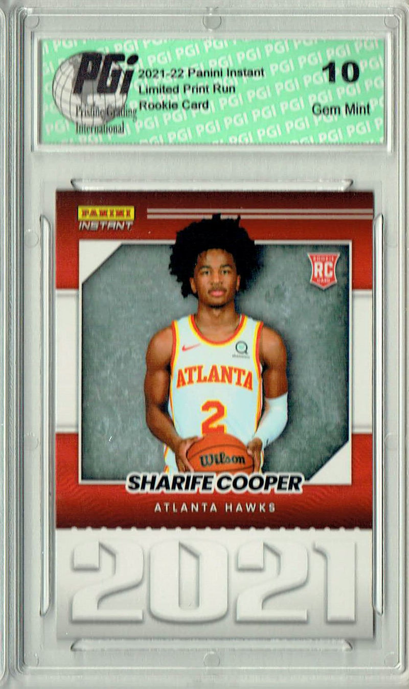 Sharife Cooper 2021 Panini Instant #YO-36 Year One 1/387 Made Rookie Card PGI 10