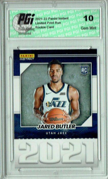 Jared Butler 2021 Panini Instant #YO-32 Year One 1/387 Made Rookie Card PGI 10