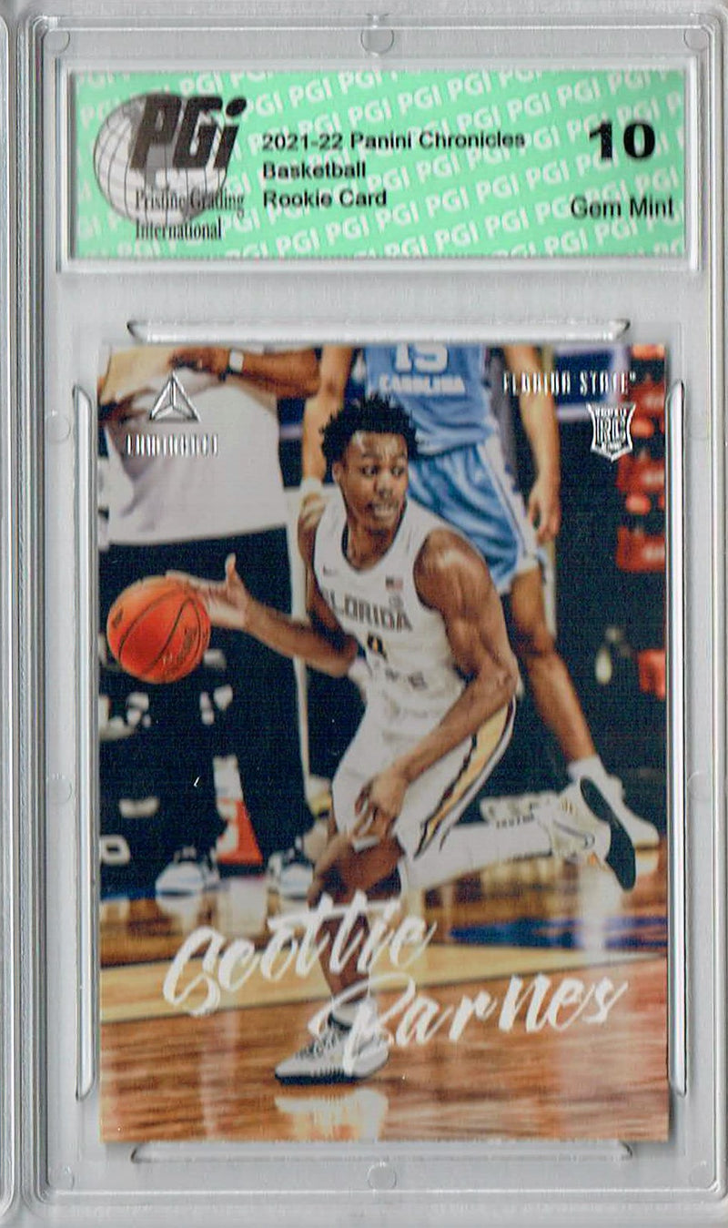 Scottie Barnes 2021 Chronicles Luminance #82 Rookie Card PGI 10 Toronto Raptors