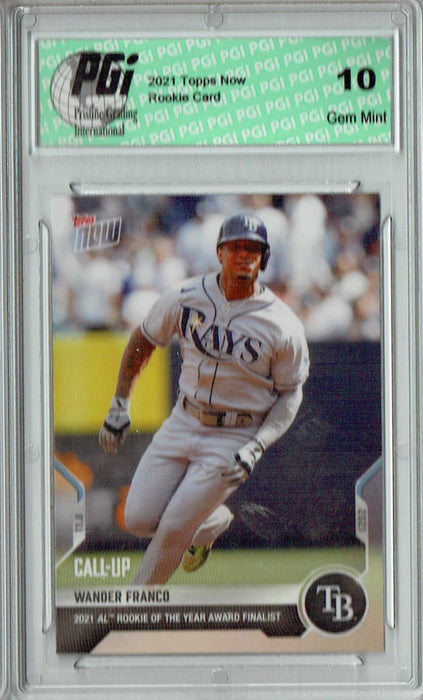 Wander Franco 2021 Topps Now #OS-05 ROY Only 1,675 Made Rookie Card PGI 10