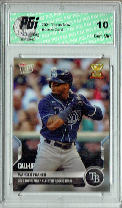 Wander Franco 2021 Topps Now #RC-5 All Star Team 1/4,877 Rookie Card PGI 10