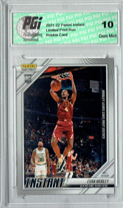 Evan Mobley 2021 Panini Instant #37 Print Run: 306 Made Rookie Card PGI 10
