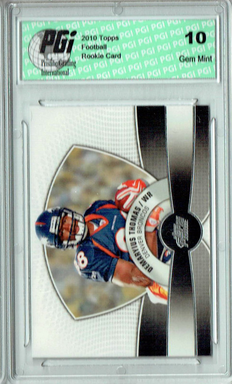 Demaryius Thomas 2010 Topps Prime #PR-7 Rookie Card PGI 10