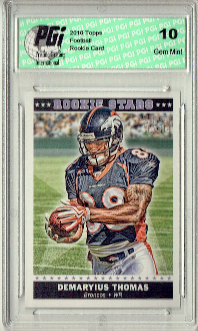 Demaryius Thomas 2010 Topps Magic #RS-12 Rookie Stars Rookie Card PGI 10
