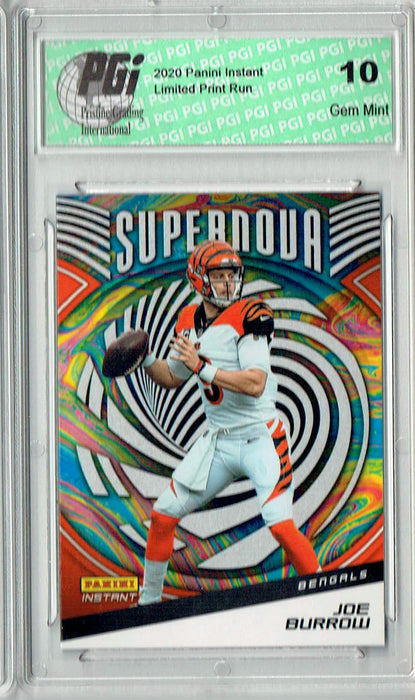 Joe Burrow 2021 Panini Instant #S6 Supernova 1/3357 Made Rare SP Card PGI 10