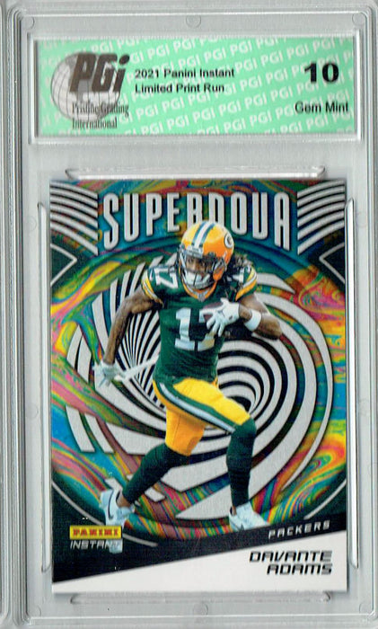 Davante Adams 2021 Panini Instant #S8 Supernova 1/3357 Made Rare SP Card PGI 10