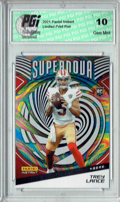 Trey Lance 2021 Panini Instant #S21 Supernova 1/3357 Made Rookie Card PGI 10