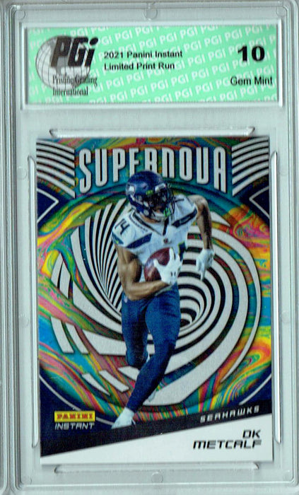 DK Metcalf 2021 Panini Instant #S22 Supernova 1/3357 Made Seahawks Card PGI 10