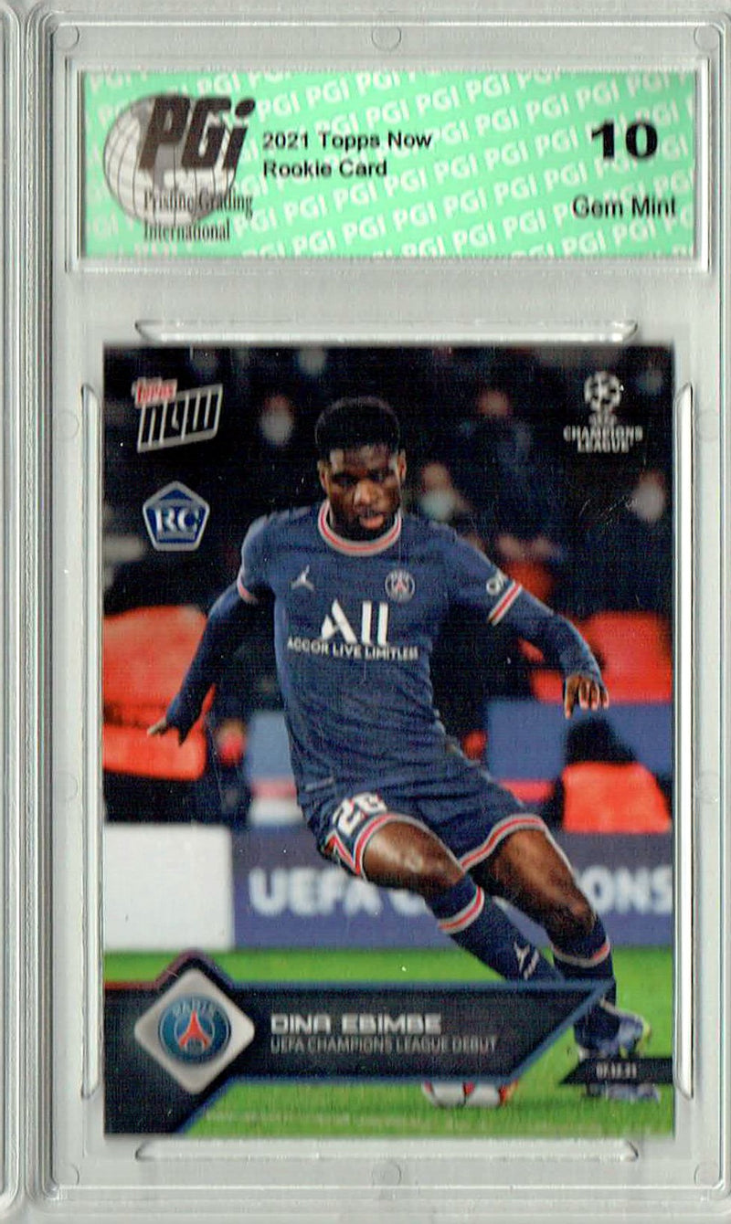 Dina Ebimbe 2021 Topps Now #18 PSG Print Run: 1,018 Rookie Card PGI 10