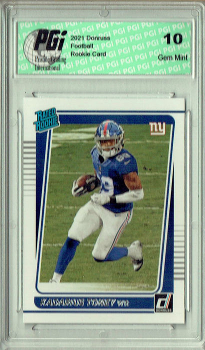 Kadarius Toney 2021 Donruss Football #264 New York Giants Rookie Card PGI 10