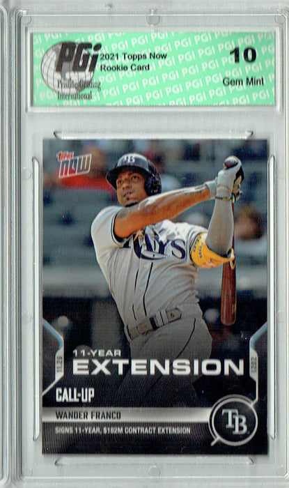 Wander Franco 2021 Topps Now #OS-45 Print Run: 2,324 Rookie Card PGI 10