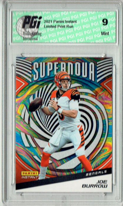 PGI 9 Joe Burrow 2021 Panini Instant #S6 Supernova 1/3357 Made Rare Trading Card