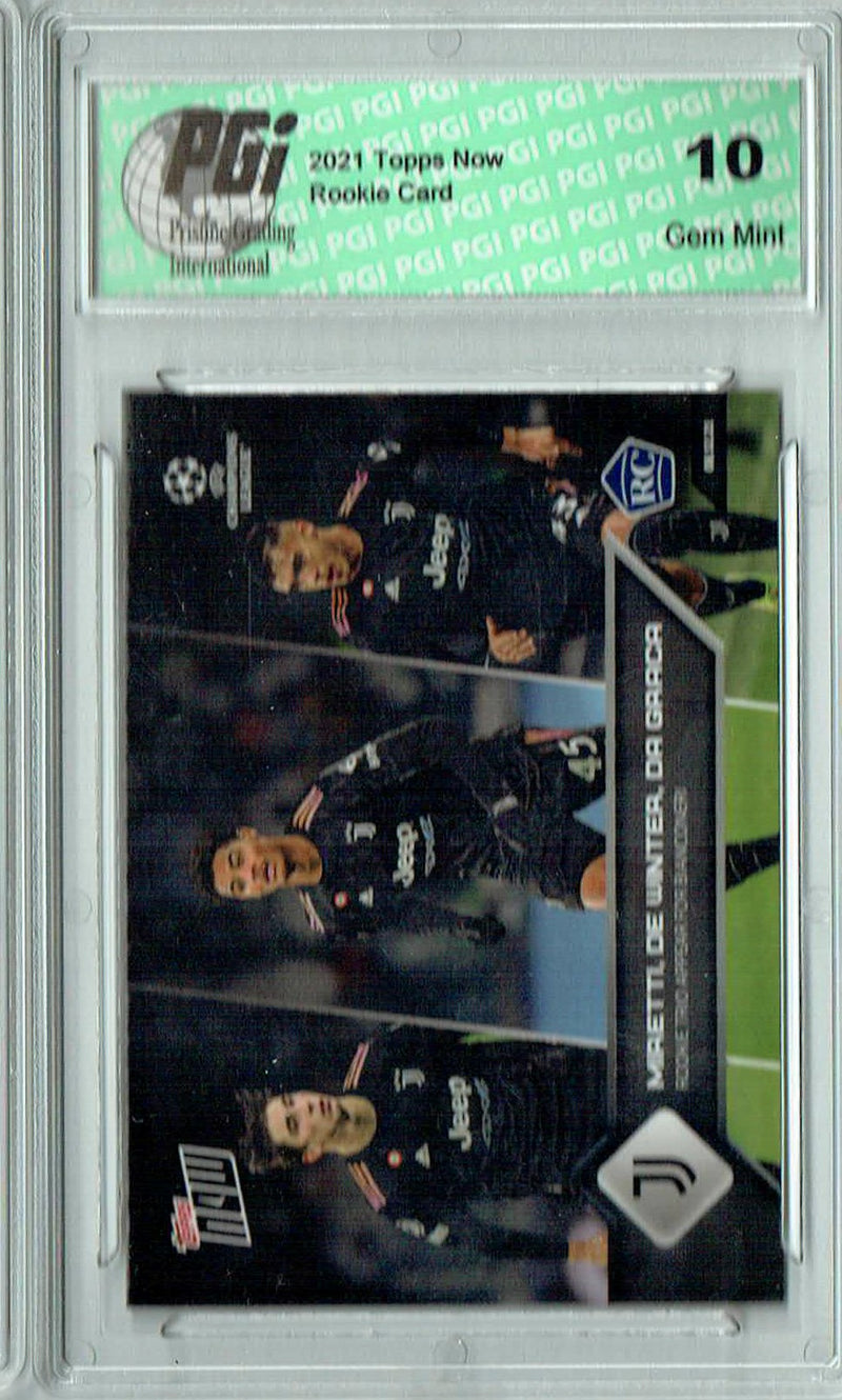 Miretti De Winter Da Graca 2021 Topps Now #96 Print Run 2,492 Rookie Card PGI 10