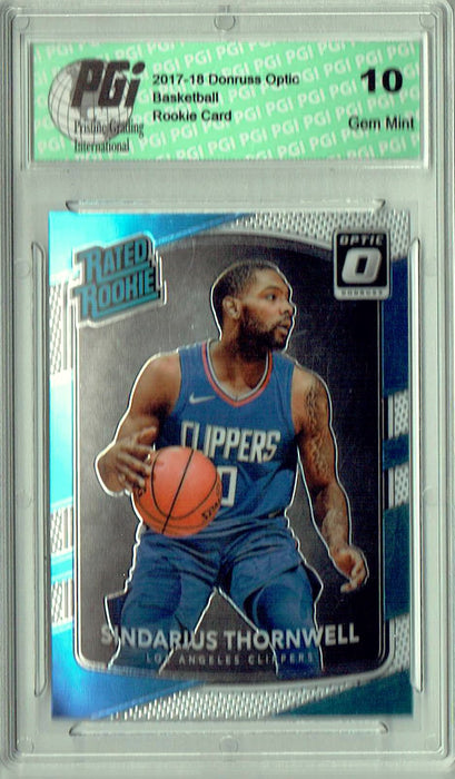 Sindarius Thornwell 2017 Donruss Optic #194 Rookie Card PGI 10