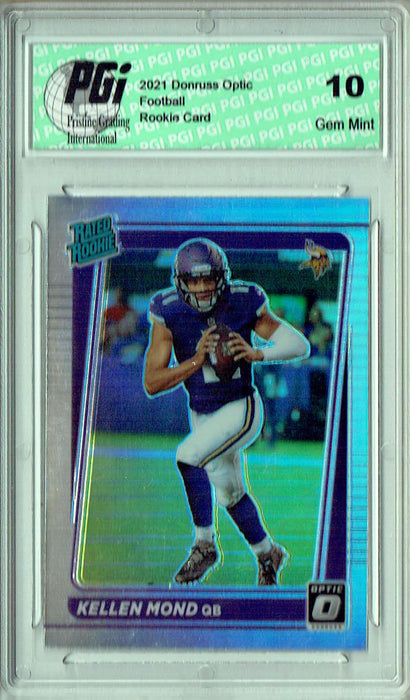 Kellen Mond 2021 Donruss #P-256 Optic Preview Holo Rookie Card PGI 10