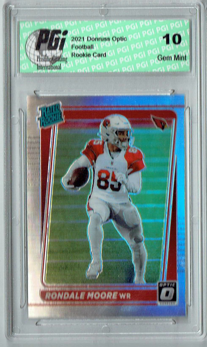 Rondale Moore 2021 Donruss #P-270 Optic Preview Holo Rookie Card PGI 10