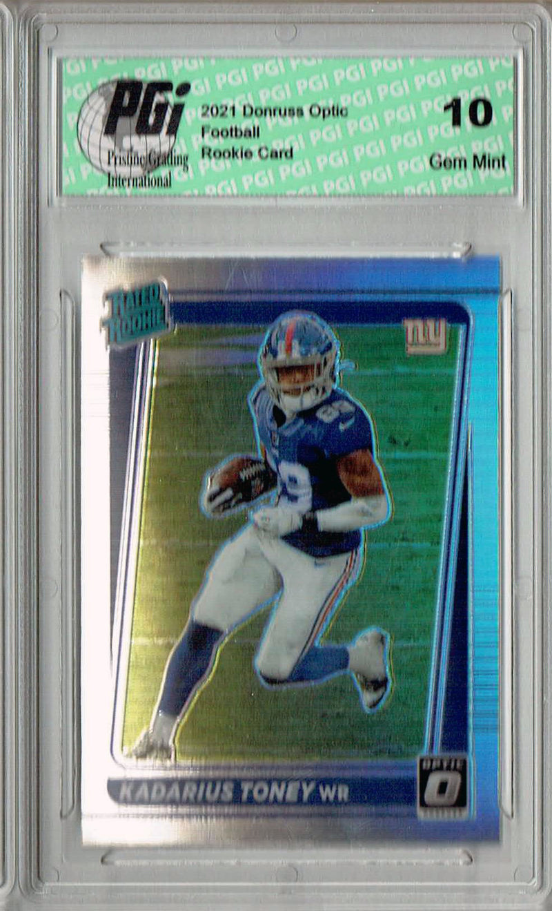 Kadarius Toney 2021 Donruss #P-264 Optic Preview Holo Rookie Card PGI 10