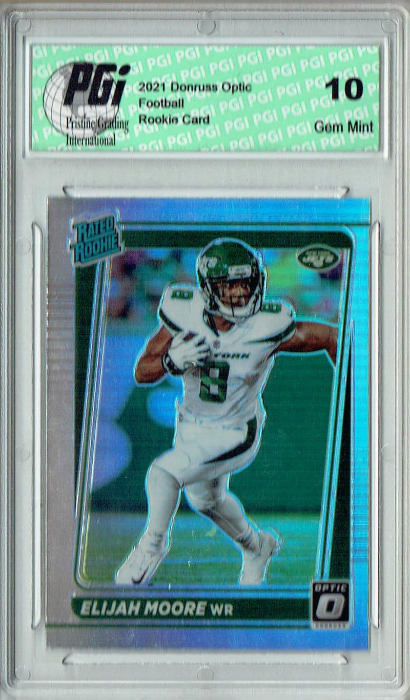 Elijah Mitchell 2021 Donruss #P-312 Optic Preview Holo Rookie Card PGI 10