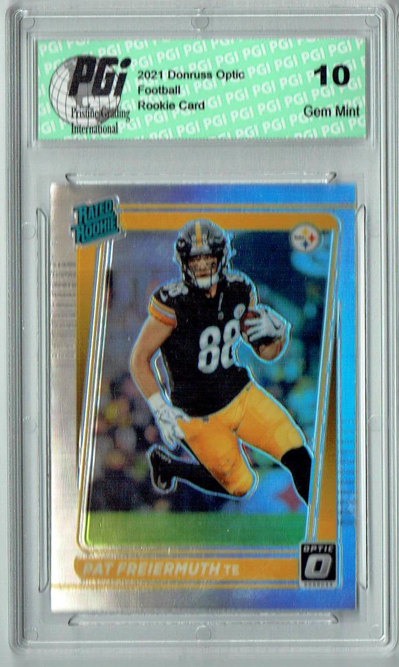 Pat Freiermuth 2021 Donruss #P-281 Optic Preview Holo Rookie Card PGI 10