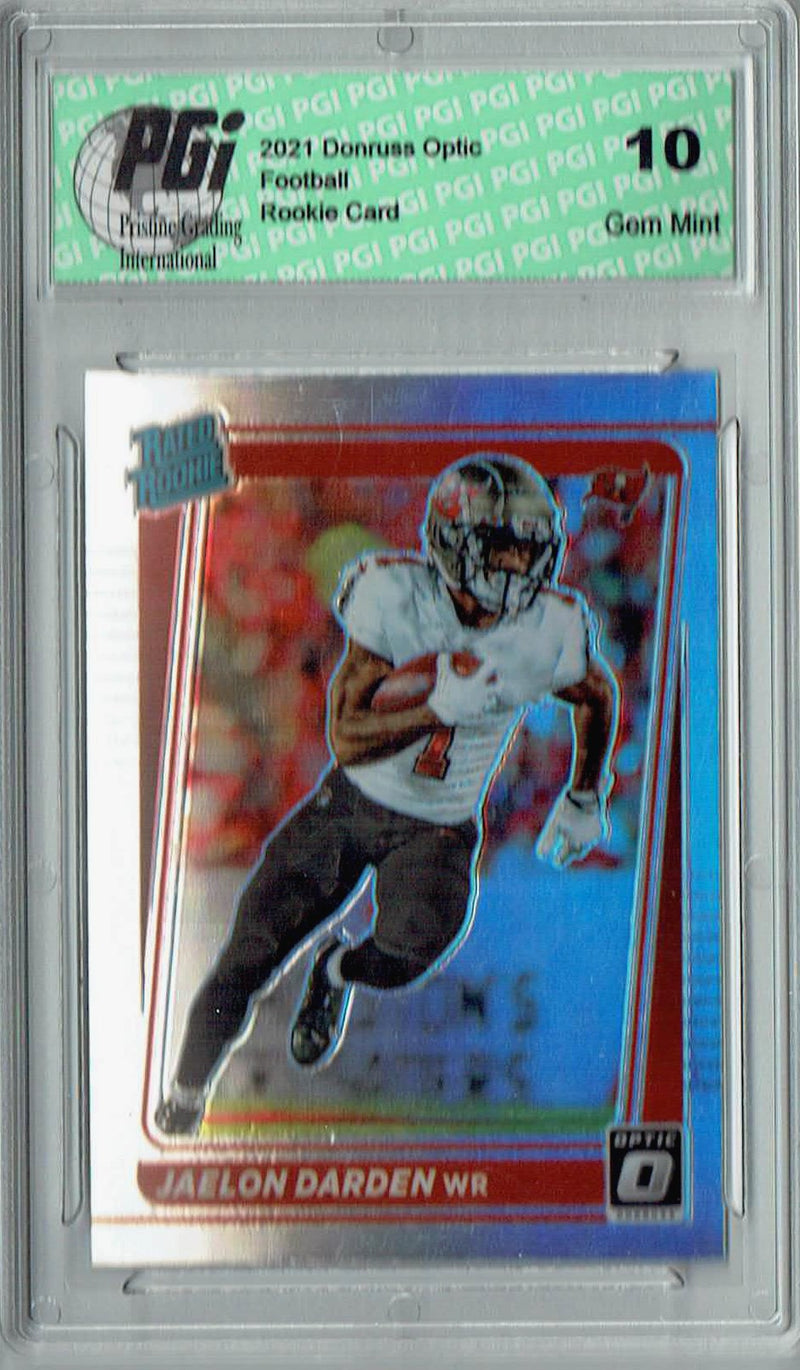 Jaelon Darden  2021 Donruss #P-288 Optic Preview Holo Rookie Card PGI 10