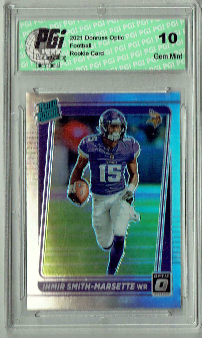 Ihmir Smith-Marsette 2021 Donruss #P-291 Optic Preview Holo Rookie Card PGI 10