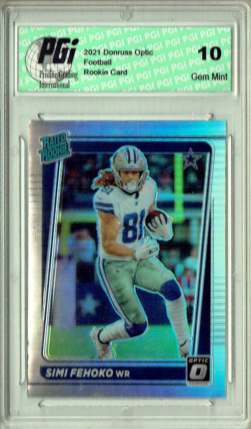 Simi Fehoko 2021 Donruss #P-292 Optic Preview Holo Rookie Card PGI 10
