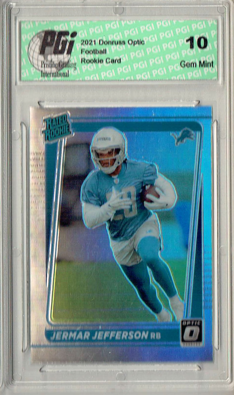 Jermar Jefferson 2021 Donruss #P-297 Optic Preview Holo Rookie Card PGI 10