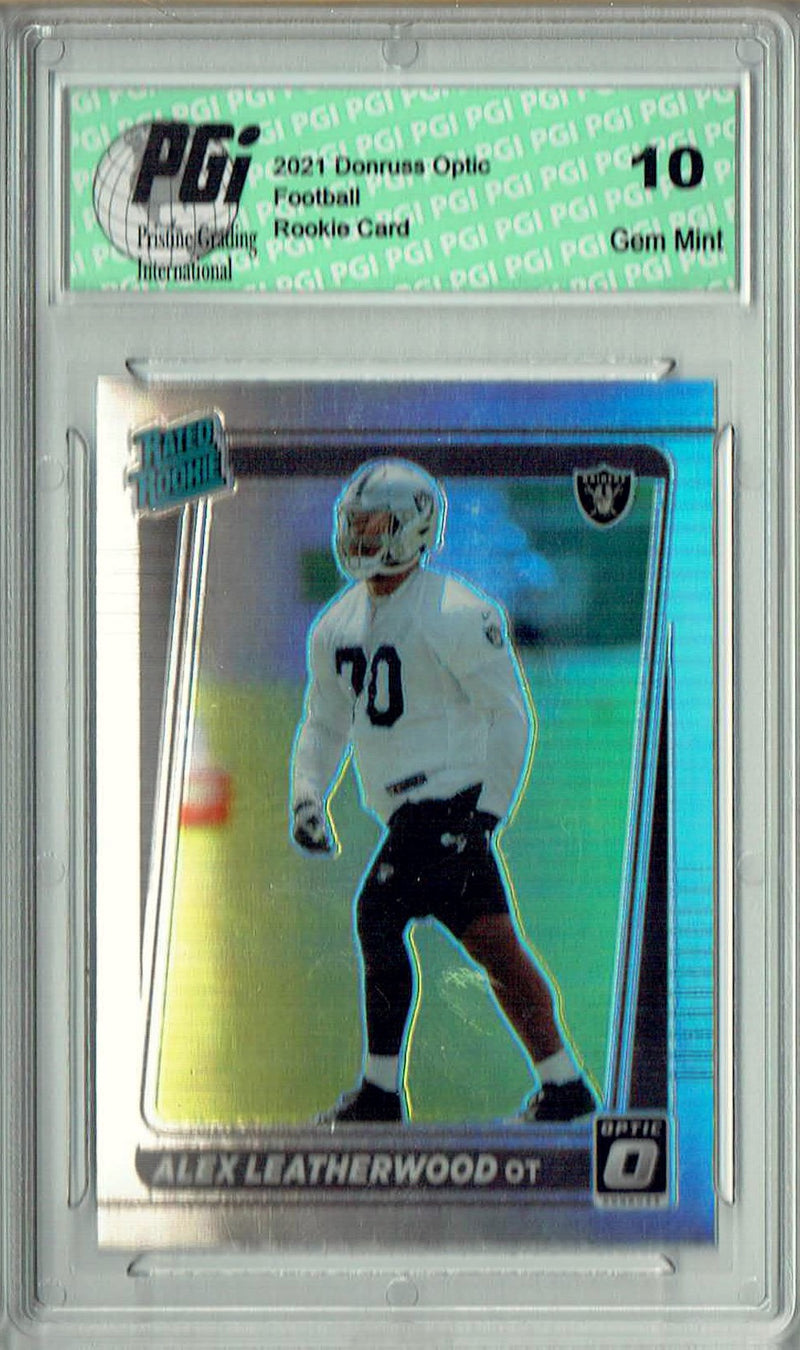 Alex Leatherwood 2021 Donruss #P-335 Optic Preview Holo Rookie Card PGI 10