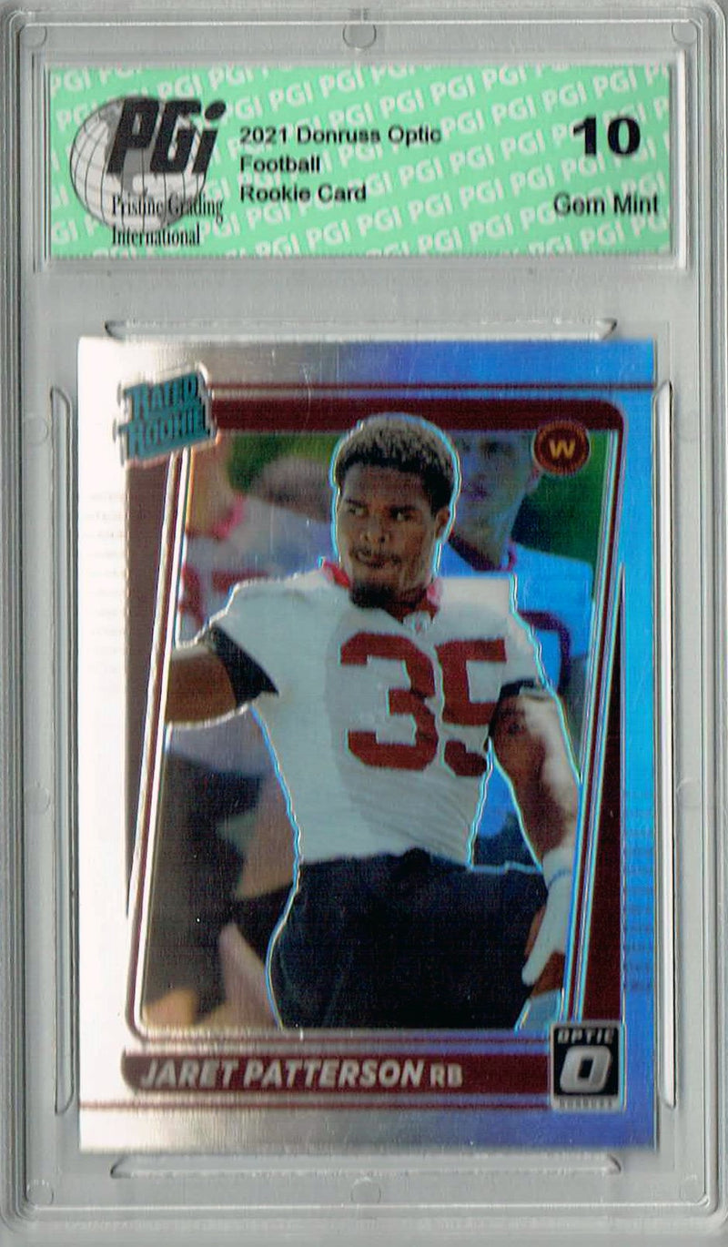 Jaret Patterson 2021 Donruss #P-298 Optic Preview Holo Rookie Card PGI 10