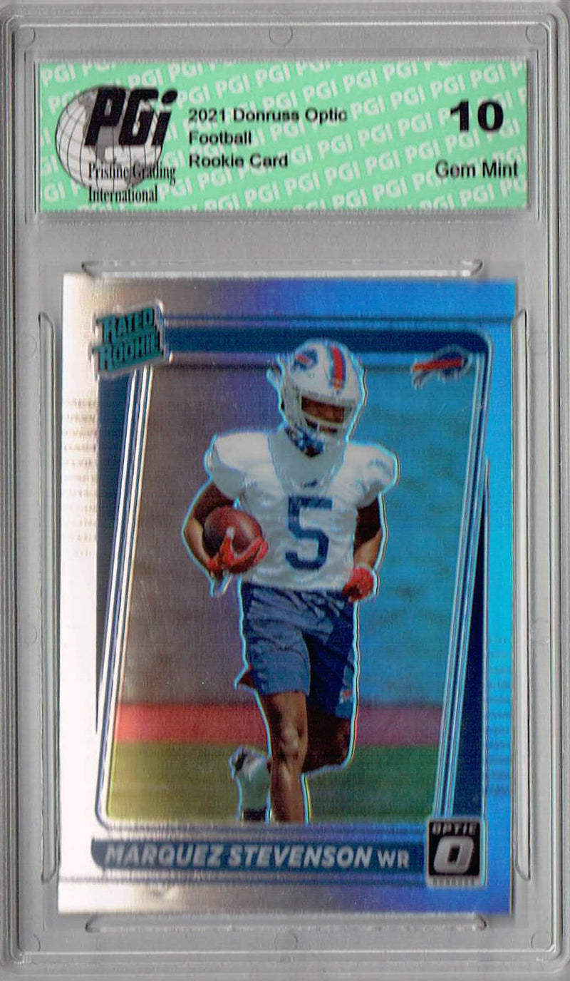 Marquez Stevenson 2021 Donruss #P-300 Optic Preview Holo Rookie Card PGI 10