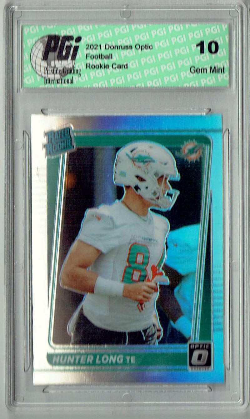 Hunter long 2021 Donruss #P-301 Optic Preview Holo Rookie Card PGI 10