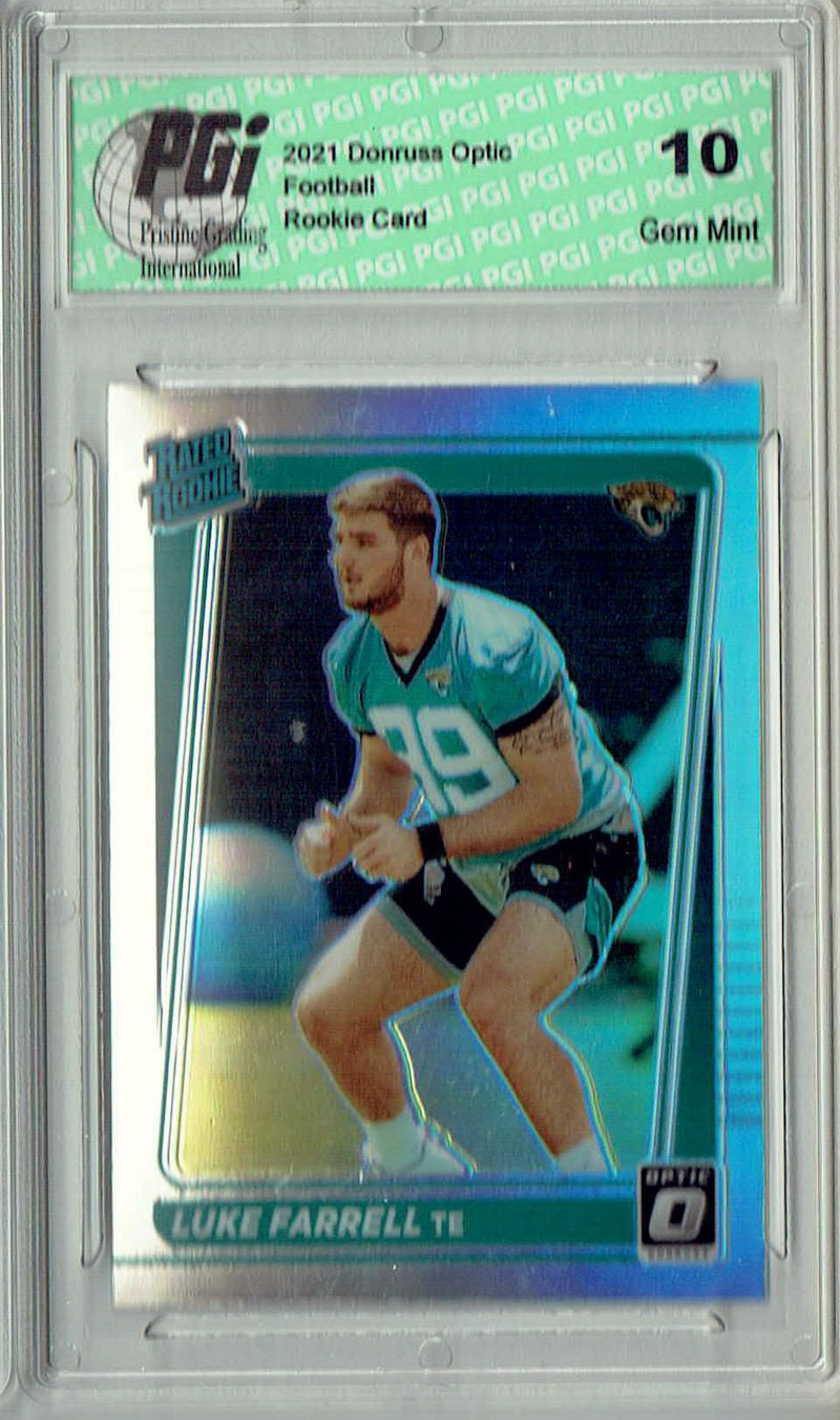 Luke Farrell 2021 Donruss #P-307 Optic Preview Holo Rookie Card PGI 10