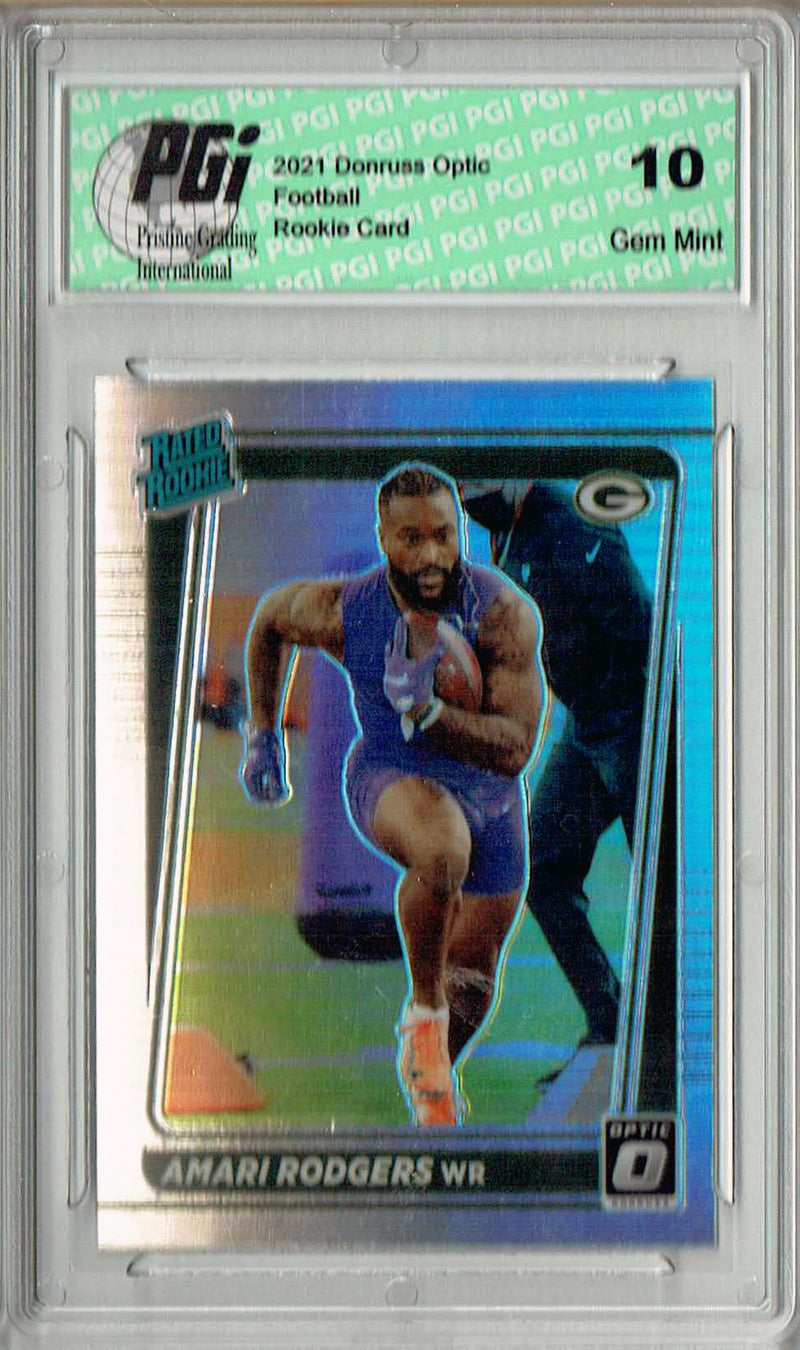 Amari Rodgers 2021 Donruss #P-303 Optic Preview Holo Rookie Card PGI 10