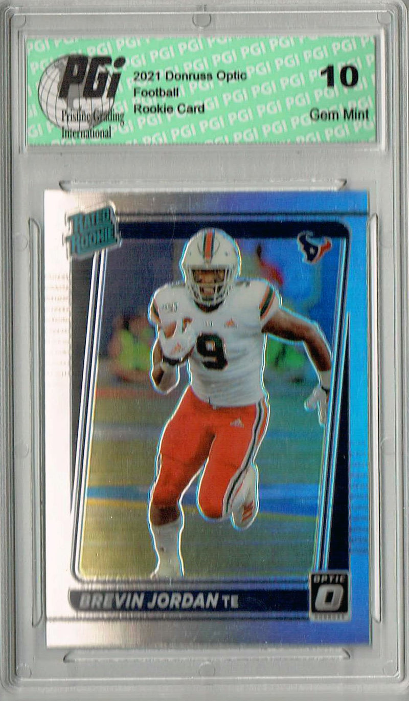 Brevin Jordan 2021 Donruss #P-308 Optic Preview Holo Rookie Card PGI 10