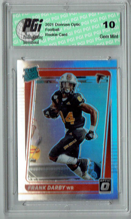 Frank Darby 2021 Donruss #P-311 Optic Preview Holo Rookie Card PGI 10