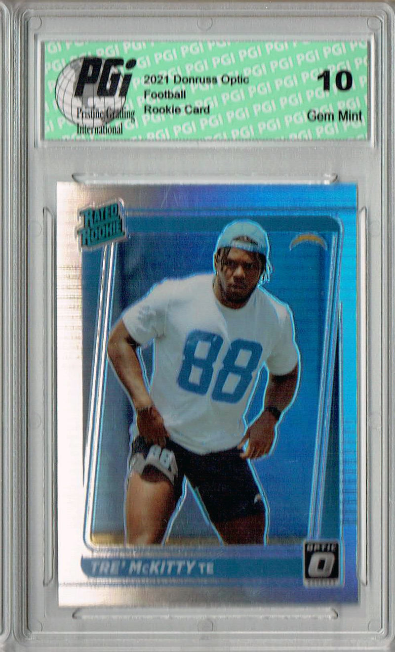 Tre' McKitty 2021 Donruss #P-304 Optic Preview Holo Rookie Card PGI 10