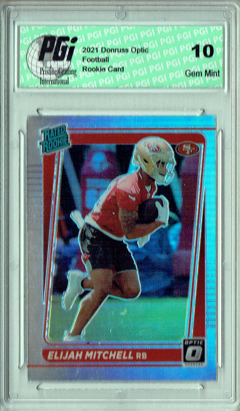 Elijah Moore 2021 Donruss #P-271 Optic Preview Holo Rookie Card PGI 10