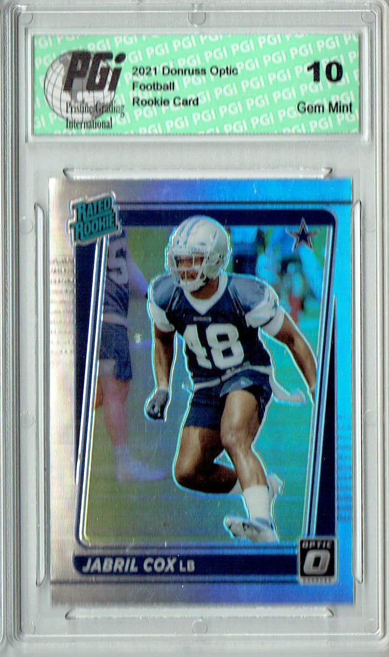 Jabril Cox  2021 Donruss #P-317 Optic Preview Holo Rookie Card PGI 10